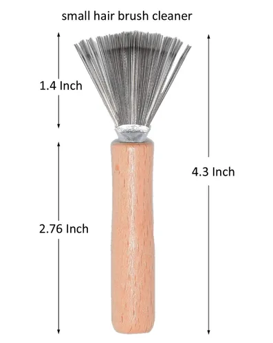Miniatura 2 de Cepillo de pelo y limpiador de peine con rastrillo de alambre de metal para eliminar la pelusa del polvo del cabello