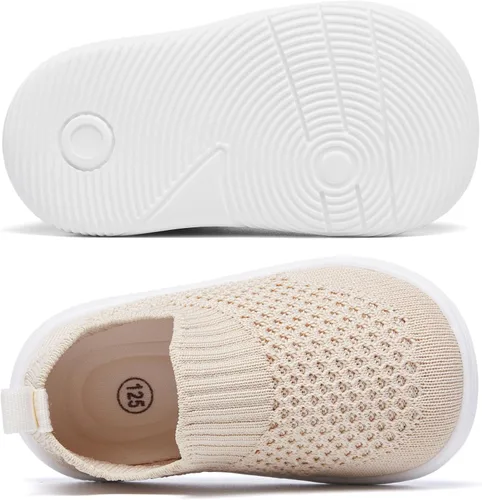 Miniatura 4 de MORENDL Zapatos de bebé para caminar para niños y niñas, zapatos de tenis antideslizantes para niños y niñas
