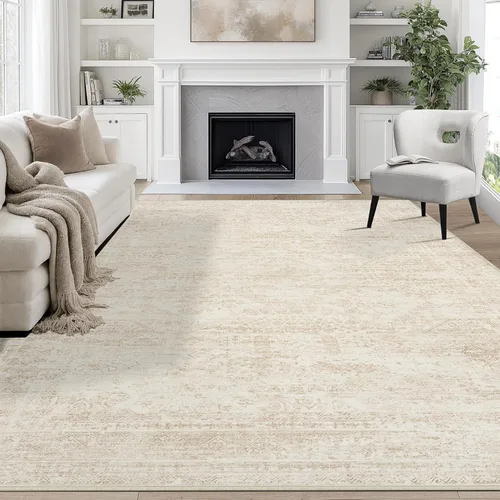 Miniatura 10 de 5x7 Area Rugs for Living Room Rug Washable: Abstract Rug for Dining Room Bedroom Carpet Non Slip 5 by 7 Indoor Modern Nursery Home Office Beige
