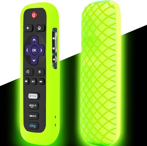 Miniatura 10 de Funda para mando a distancia Roku, cubierta de batería para TCL Smart TV Steaming Stick, funda protectora de silicona para control remoto universal