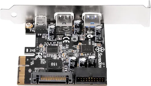 Miniatura 4 de SilverStone Technology Silverstone Tarjeta PCIe USB 3.1 y 3.0 con conector externo tipo C e interno de 19 pines ECU05 Componentes Otros