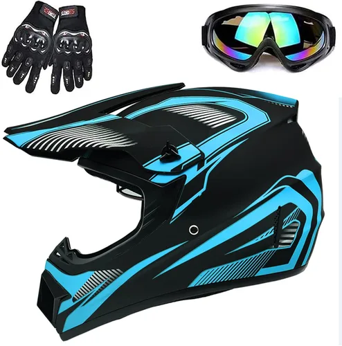 Miniatura 8 de Casco para adultos de 4 ruedas, casco de motocross DOT/FMVSS-218, cómodo y transpirable, casco completo para locomotoras utilizadas en todas