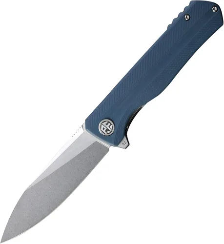 Miniatura 14 de Petrified fish PF818,3.54" D2 Blade, 3.67 oz G10 Handle Flipper Cuchillo plegable (fibra de carbono con mango G10, negro lavado a la piedra)
