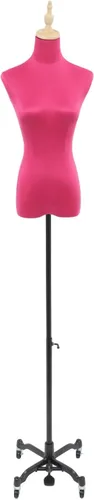 Miniatura 10 de Vestido femenino con forma de maniquí, altura ajustable de 51 a 75 pulgadas, soporte para el cuerpo, forma de vestido de costura para mujer con base