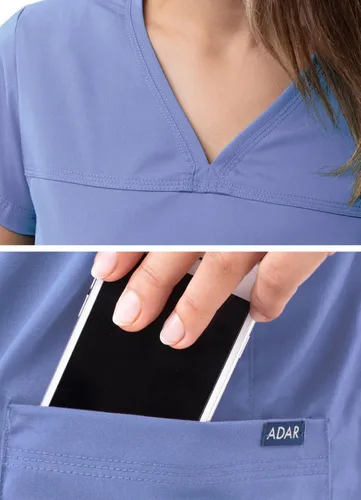 Miniatura 4 de Adar Pro - Ropa quirúrgica para mujer, camisa con cuello en V