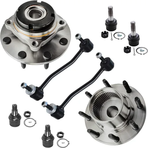 Miniatura 155 de Detroit Axle - Kit de extremo delantero RWD para Chrysler 300 Dodge Challenger Charger Upper Lower Control Arms rótulas de rodamiento de rueda Bujes