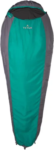 Miniatura 16 de Saco de Dormir Teton 20F y 5F; Saco de Dormir Ultraligero y Cálido para Momia para Adultos y Niños, Acampada, Mochilero, Senderismo Rojo doble