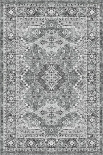 Miniatura 2 de Rugland Alfombras de área de 5 x 7, resistentes a las manchas, lavables, antideslizantes, para sala de estar, alfombras tribales vintage