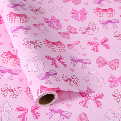 Miniatura 9 de Sikiweiter Papel de Regalo para Baby Shower – 17 pulgadas x 16.4 pies – Rollo de Papel de Regalo con Oso de Peluche para Regalos de Baby Shower