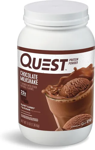 Miniatura 15 de Quest Nutrition - Proteína en polvo sabor a batido de chocolate, 22 g de proteína, 2 g de carbohidratos netos, 1 g de azúcar, baja en carbohidratos