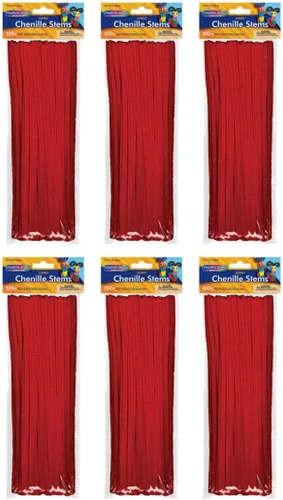 Miniatura 15 de Creativity Street Jumbo Chenille Stems, 12" x 6 mm, Craft Pipe Cleaners in Assorted Basic Colors, Pack of 100, Case of 12 Packs, 1200 Chenille Stems