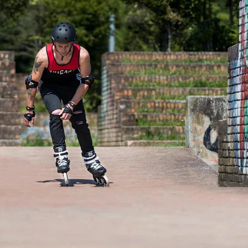 Miniatura 3 de Fila Houdini Pro 110 mm Inline Skates – Unisex Fitness Skates with 3x110 mm Wheels, ABEC-9 Bearings, Aluminum Frame & Shock-Absorbing Heel