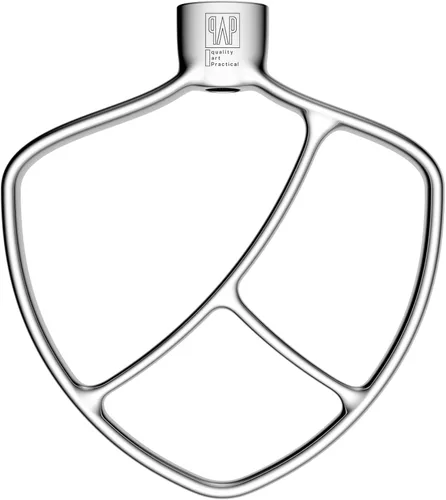 Batidor plano de repuesto para batidoras KitchenAid de 5 más/6 cuartos con soporte de elevación de tazón/Accesorios de paleta de acero inoxidable