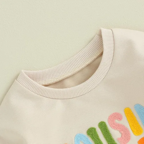 Miniatura 3 de BOIBOKOKO Ropa de bebé recién nacido, sudadera con estampado de letras de amor, mameluco de una pieza para otoño e invierno