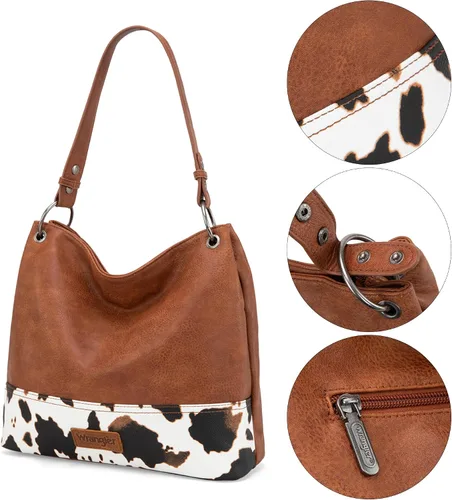 Miniatura 81 de Wrangler Hobo - Bolsas para mujer de cuero vegano con asa superior, bolsos de hombro y bolsos