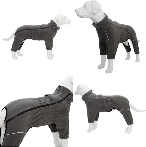 Miniatura 3 de Lovelonglong - Abrigo cálido para perro, chaqueta para perros pequeños, medianos y grandes con cierre de cremallera, abrigo de invierno de forro