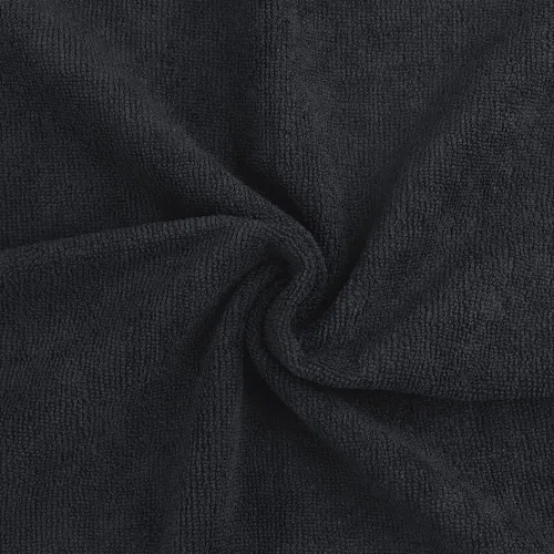 Miniatura 2 de Orighty Paquete de 12 toallas negras para salón, paquete de 12 (no a prueba de blanqueador, 16 x 29 pulgadas), toallas de microfibra súper suaves