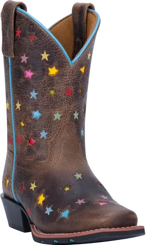Miniatura 3 de Dan Post Botas de vestir Starlett con punta cuadrada para niños y niñas, color marrón, Marrón, 1