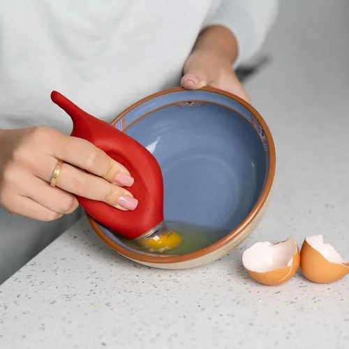 Miniatura 3 de Pund'it Gadget para hornear de la aspiradora de huevo, separador de yema de huevo de silicona