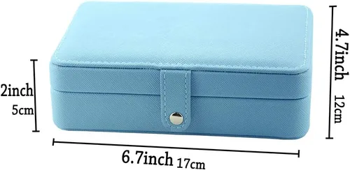 Miniatura 6 de Joyero para mujer, collar, aretes, anillos, accesorios de joyería, organizador