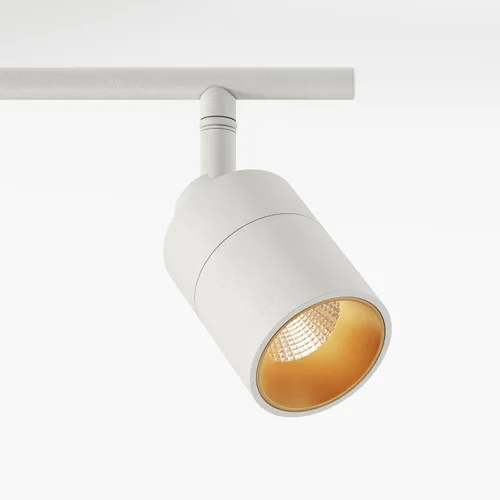 Miniatura 4 de Shura - Luz de pista blanca de 2 luces con cabezales ajustables, bombillas LED integradas, kit de iluminación de riel de 15 pulgadas, luz de techo