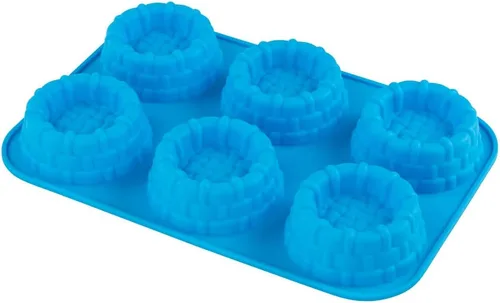 Webake Cestas de tartas para tartas, molde de silicona, molde para pastelitos, magdalenas, muffins, gelatina, moldes para jabón, bandeja para hornear