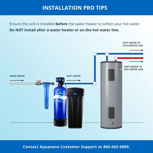 Miniatura 4 de Suavizador de agua Aquasana SimplySoft® de 60,000 granos - Reducción de agua dura para toda la casa - Sistema de tanque base y gabinete WH-SF60-BASE