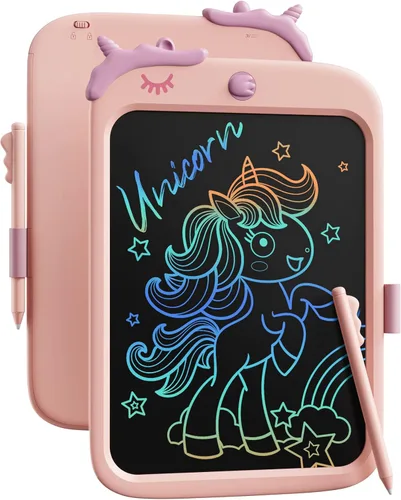 Miniatura 15 de Tableta de escritura LCD de 8.5 pulgadas para niños, juguetes de unicornio regalos para niñas de 3 a 5 años, juguete educativo de viaje, regalo