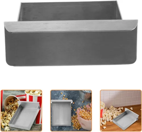 Miniatura 8 de Bandeja de aceite de repuesto para máquinas comerciales de palomitas de maíz, bandeja de acero inoxidable, fácil instalación y mantenimiento