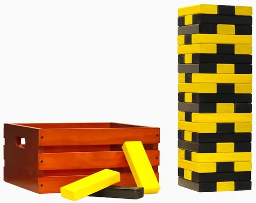 Miniatura 14 de Tailgating Pros Maderas gigantes de primera calidad con caja manchada: ¡elige los colores de tu equipo! Juego gigante para patio al aire libre