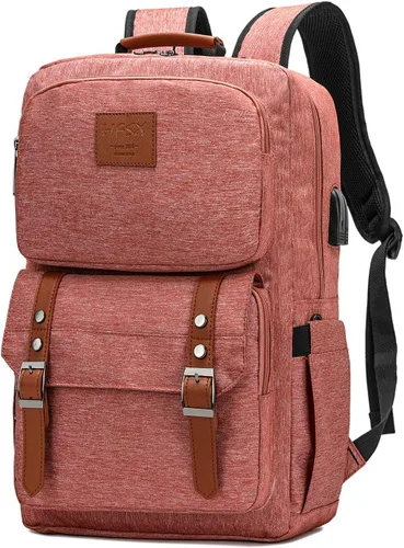 Miniatura 7 de HFSX Mochila para laptop para mujeres y hombres, mochilas universitarias, mochila vintage, mochila para libros, mochila de moda antirrobo, mochilas