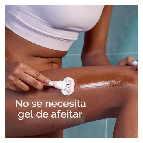 Miniatura 5 de Gillette Venus ComfortGlide - Rastrillo de afeitar para mujer, té blanco (6 repuestos)