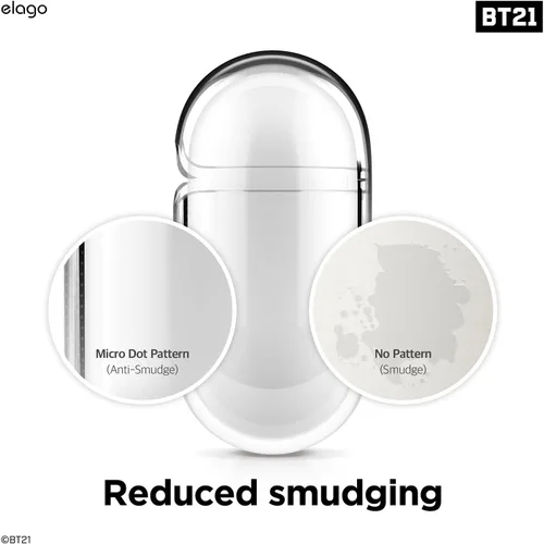 Miniatura 5 de elago BT21 - Funda compatible con Apple AirPods de 3ª generación, funda transparente con llavero, reduce el amarilleo, carga inalámbrica