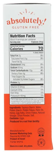 Miniatura 2 de Absolutely Cebolla Cracker Gf Tstd sin gluten, 4.4 onzas