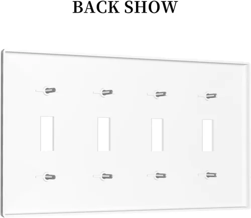 Miniatura 512 de Placa Decorativa de Pared de Granja Rústica con Cuerno de Madera para Puerta de Granero 1 Banda Duplex Cubiertas de Toma Eléctrica Soltera