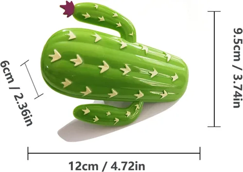 Miniatura 5 de 4 clips de toalla de playa para silla, clips de toalla de plástico verde cactus de gran tamaño, clips de piscina para evitar que la toalla se vuele