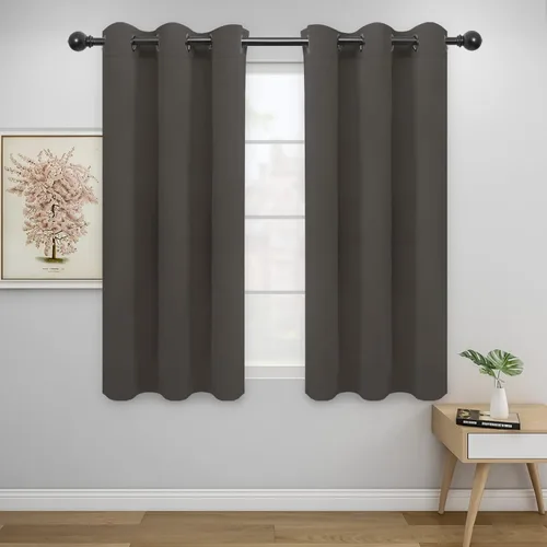 Miniatura 147 de Easy-Going - Cortinas opacas para dormitorio, aislamiento térmico sólido con ojales, cortinas de ventana para reducción de ruido, cortinas
