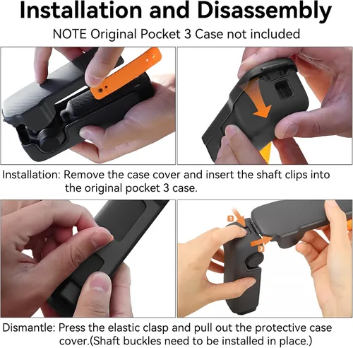 Miniatura 5 de Bolsillo 3 Funda Funda Gimbal Lens Cubierta Protectora para DJI Osmo Pocket 3 Accesorios Conjunción con la Funda Protectora Original