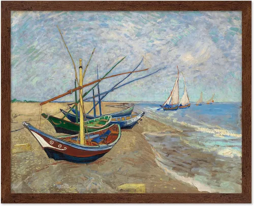 Miniatura 50 de Poster Master Póster clásico de Van Gogh, impresión impresionista vintage, regalo para artista, pintor, autorretrato, sombrero de paja, dibujo