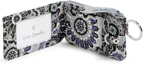 Miniatura 3 de Vera Bradley Cartera de algodón de lujo con cremallera para mujer con protección RFID