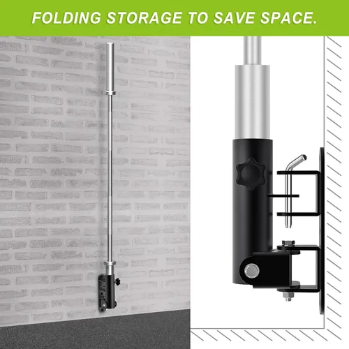 Miniatura 4 de Kipika Accesorio Landmine de Montaje en Pared para Barra Estándar de 1" y Barras Olímpicas de 2" - Plataforma de Remo con Barra en T de Servicio