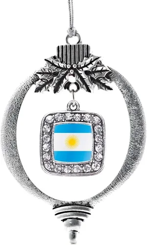Miniatura 43 de Inspired Silver - Nana púrpura - Adorno de Navidad plateado - Adorno cuadrado para árbol de Navidad con circonita cúbica - Decoración colgante
