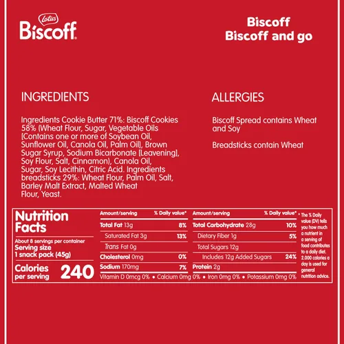 Miniatura 2 de Lotus Biscoff - Mantequilla de galleta para untar, cremosa, no transgénica, vegana