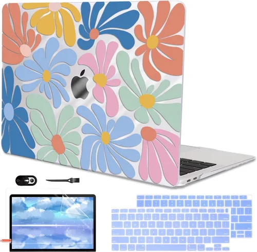 Miniatura 26 de Funda para MacBook Air de 13 pulgadas 2021 2020 2019 2018 para Mac A2337 M1 A2179 A1932 Funda con Touch ID, funda rígida de plástico