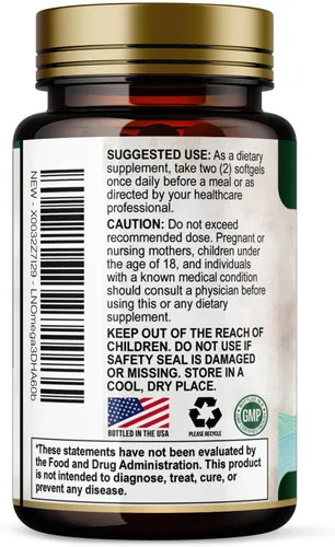 Miniatura 8 de Suplementos de aceite de pescado Omega 3 – 2400 mg de aceite de pescado por porción – Omega-3 de triple fuerza con ácidos grasos EPA y DHA – Apoyo