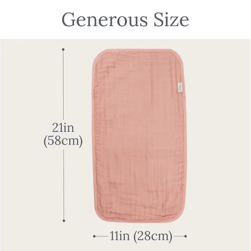 Miniatura 6 de Natemia Paños de muselina ultra suaves para eructos, grandes, súper absorbentes, para recién nacidos, lavables a máquina para babas y desordenes