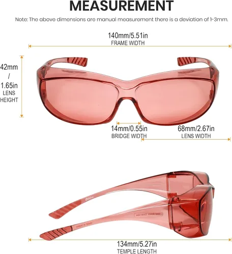 Calabria 6000 gafas de seguridad de ajuste grande para hombres y mujeres, gafas de ajuste para hombres y mujeres, envolventes, tintadas, antivaho y