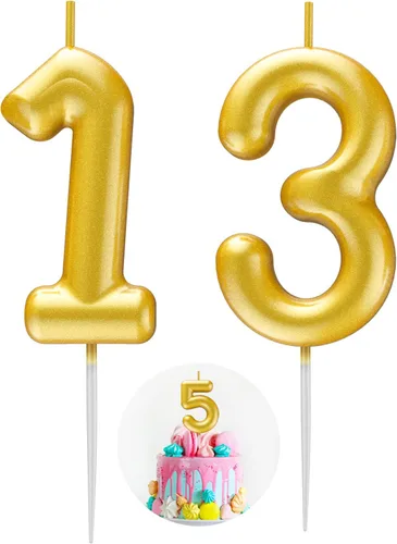 Miniatura 89 de Velas número 2 arcoíris con número 3D de feliz cumpleaños para decoración de fiesta de pastel de cumpleaños, suministros de celebración