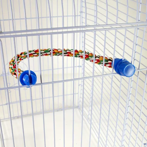 Miniatura 6 de PENN-PLAX Bird Life - Percha de cuerda multicolor y flexible, crea curvas y curvas divertidas y coloridas, ideal para pájaros pequeños y medianos