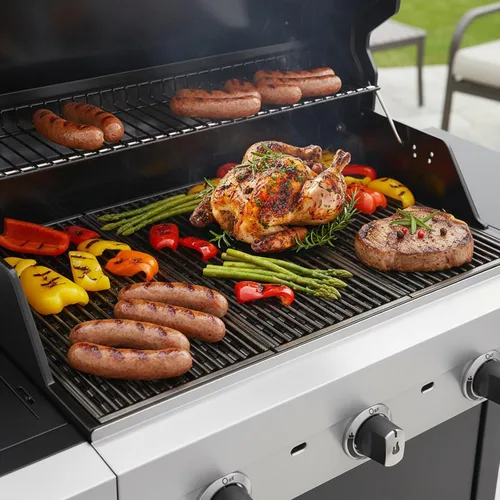 Miniatura 6 de Rejillas de parrilla infrarroja de 17 pulgadas para Charbroil Performance Tru Infrared 3 quemadores 463370719 463371116 463280019 463371716 46333316